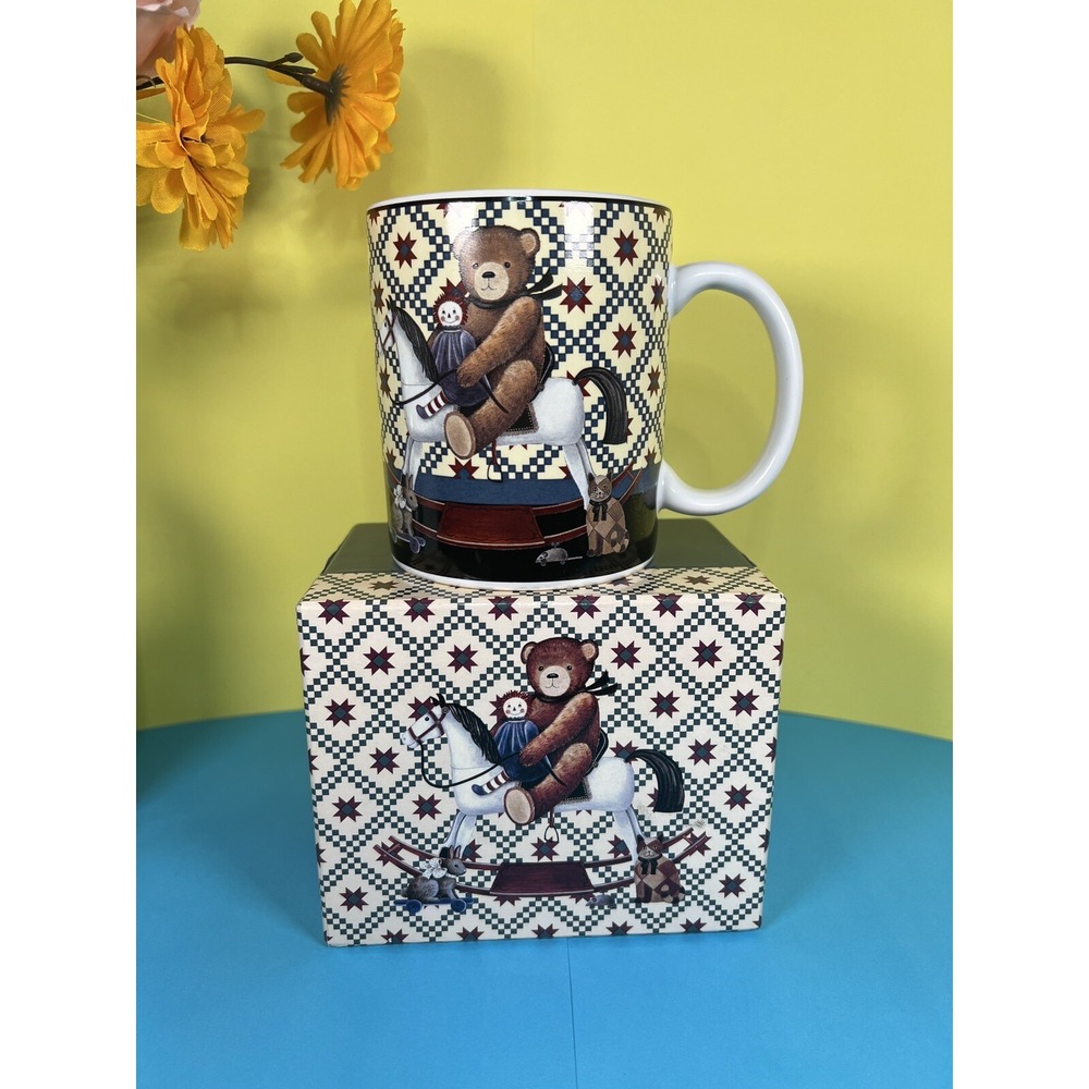 Lang and Wise Mug Teddy & Friends 12 Oz Collector Mug With‎ Box, Vintage 1997